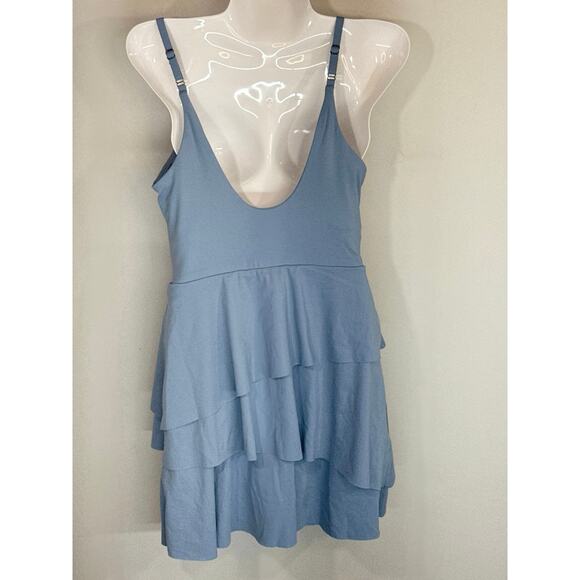 Halara Softly zero Airy Tiered Ruffle Mini Slip Dance‎ Active Dress UPF50+ Sz. S - Picture 10 of 14